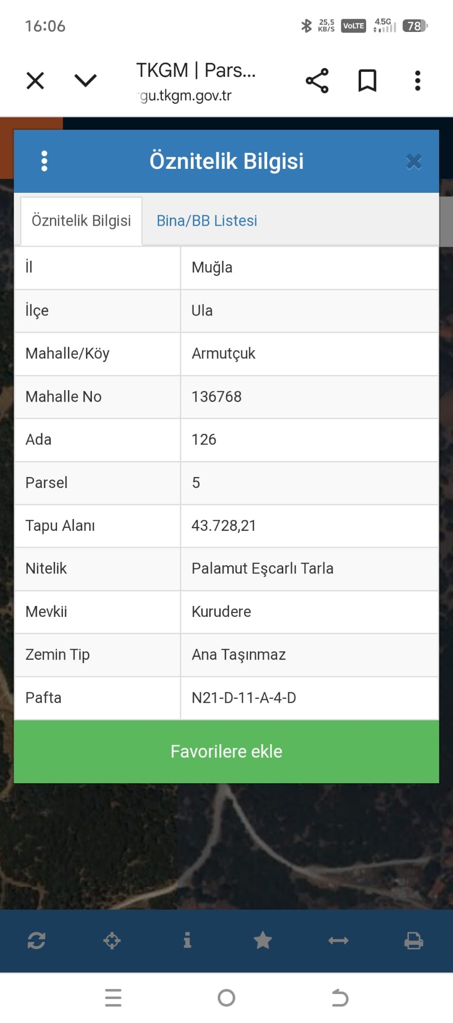 Arsa ve Parsel Ula Armutcuk Satılık Arazi