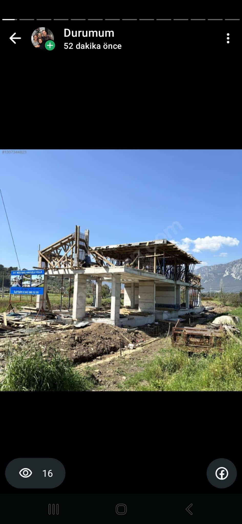 Satılık Ev İnşaat Halinde Ula Atak&ouml;y Villa B&ouml;lgesi Deniz 5 Dk Mesfe