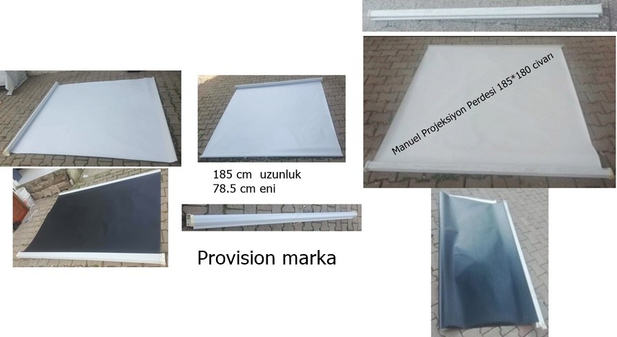 D&ouml;şeme | Perde ve Panjur 2 adet farklı model Projeksiyon Perdeleri detayları oku